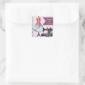 Mode Ontwerp en ambachten Gepersonaliseerde Handma Vierkante Sticker (Tas)