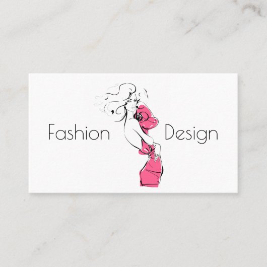 Mode ontwerp visitekaartje (Voorkant)