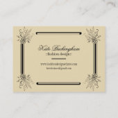  Mode Ontwerp voor kleine bedrijven Visitekaartje (Achterkant)