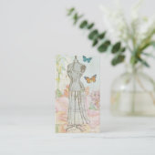  Mode Ontwerper Dress Form Antiek Floral Visitekaartje (Staand voorkant)
