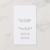  Mode Ontwerper Dress Form Antiek Floral Visitekaartje (Achterkant)