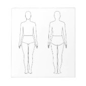 Mode ontwerpfiguur Notitieblok (Voorkant)