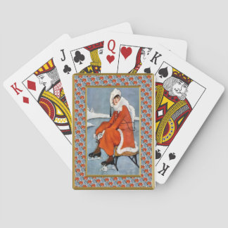 Mode op de skipistes pokerkaarten