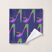 Mode op hoge hoogte 3-punts poly katoenhanddoek bad handdoek (Wasdoekje)