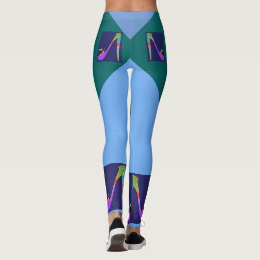 Mode op hoge hoogte leggings (Achterkant)