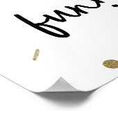 Mode op hoog niveau laat glam Beauty Glam zien Poster (Hoek)