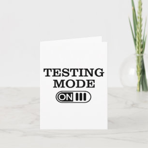 Mode Op Testdag Teacher Testing Day Mannen Vrouwen Kaart