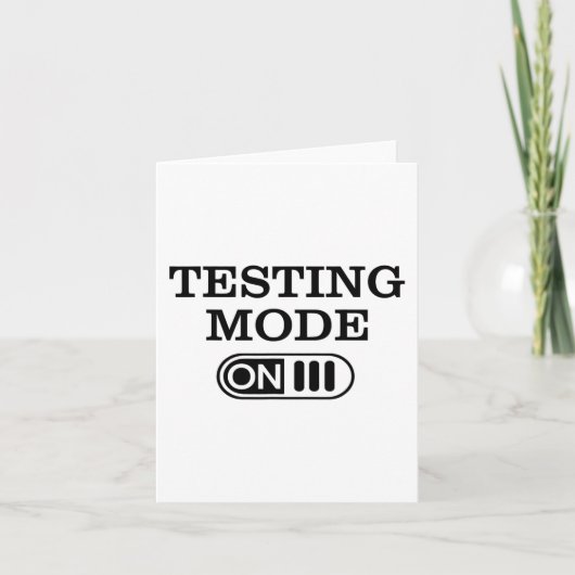 Mode Op Testdag Teacher Testing Day Mannen Vrouwen Kaart (Voorkant)