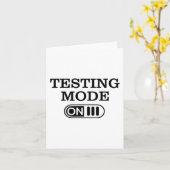 Mode Op Testdag Teacher Testing Day Mannen Vrouwen Kaart (Gele Bloem)