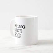 Mode Op Testdag Teacher Testing Day Mannen Vrouwen Koffiemok (Voorkant links)