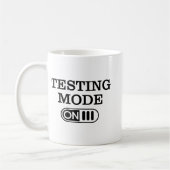 Mode Op Testdag Teacher Testing Day Mannen Vrouwen Koffiemok (Links)