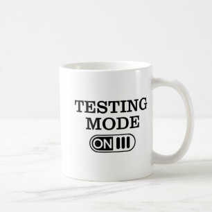 Mode Op Testdag Teacher Testing Day Mannen Vrouwen Koffiemok