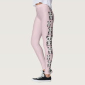 Mode Originele Cartoon Funny Cross Stitch panda Leggings (Links)