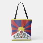 Mode over Tibetaanse vlag en Tibetaanse vlag Tote Bag (Achterkant)