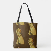  Mode overal print Canvas tas (Achterkant)