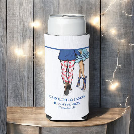 Mode paar rode kreeft Douche bruiloft gunsten Seltzer Blikjeskoeler