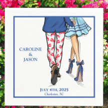 Mode paar rode kreeft Douche bruiloft gunsten