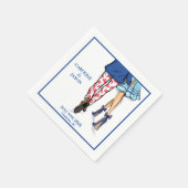 Mode paar rode kreeft Douche bruiloft gunsten Servet (Hoek)