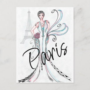 Mode Parijs Briefkaart