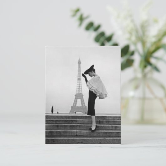 Mode Parijs Briefkaart (Staand voorkant)