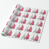 Mode Parijs Cadeaupapier (Uitgerold)