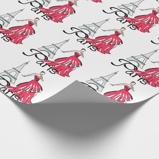 Mode Parijs Cadeaupapier (Hoek)