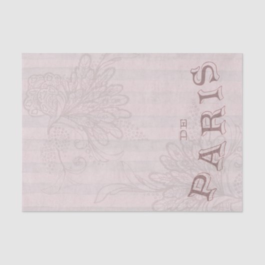  Mode Parijs in Bleke roze roze roze roze roze Tissuepapier (Voorkant)