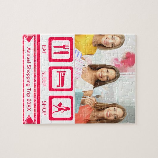 Mode partij deur prijs eten slaap winkel puzzel legpuzzel (Horizontaal)