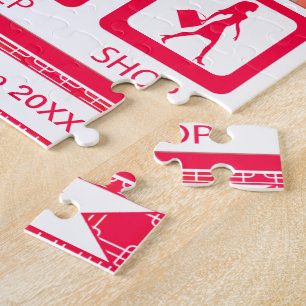 Mode partij deur prijs eten slaap winkel puzzel legpuzzel