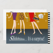 Mode Partij meisjes Verrassenfeest Kaart (Voorkant / Achterkant)