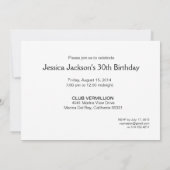 Mode Party Girls 30th Birthday Kaart (Achterkant)