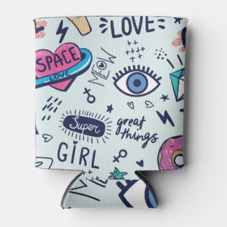 Mode Patch: Pop Art Stickers. Blikjeskoeler