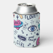 Mode Patch: Pop Art Stickers. Blikjeskoeler (Blikje Achterkant)