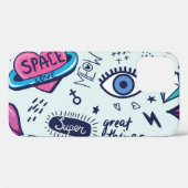 Mode Patch: Pop Art Stickers. Case-Mate iPhone Case (Achterkant (horizontaal))