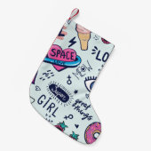 Mode Patch: Pop Art Stickers. Kleine Kerstsok (Voorkant (Hangend))