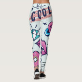 Mode Patch: Pop Art Stickers. Leggings (Achterkant)