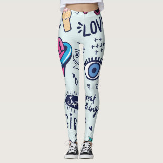 Mode Patch: Pop Art Stickers. Leggings