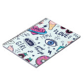 Mode Patch: Pop Art Stickers. Notitieboek (Linkerzijde)