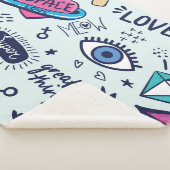 Mode Patch: Pop Art Stickers. Sherpa Deken (3/4)