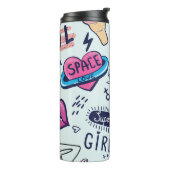 Mode Patch: Pop Art Stickers. Thermosbeker (Gedraaid links)