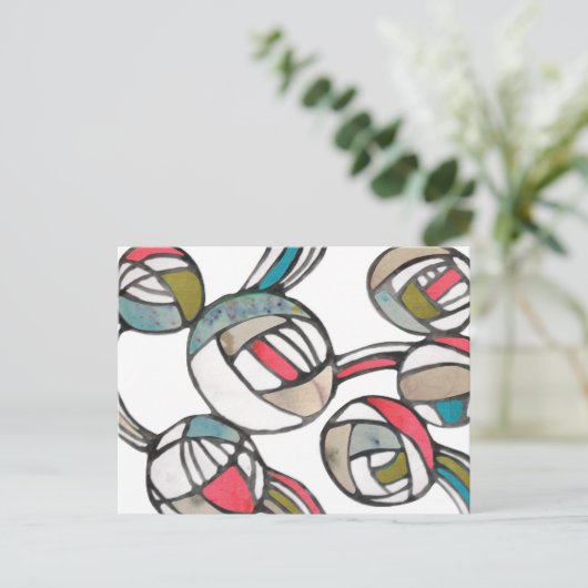  mode patroon briefkaart (Staand voorkant)