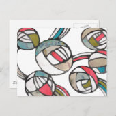  mode patroon briefkaart (Voorkant / Achterkant)