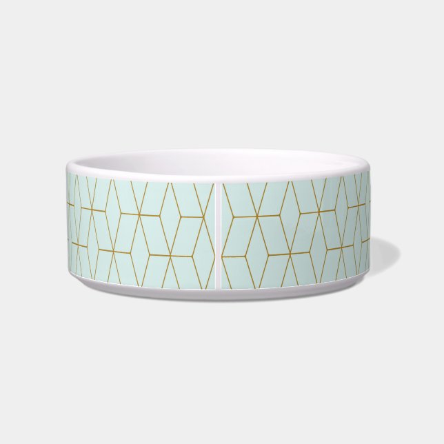 Mode Patroon Ceramic Dog Bowl Voerbakje (Achterkant)