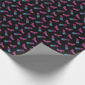 Mode Patroon met Neon Iconen. Cadeaupapier (Hoek)