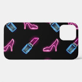 Mode Patroon met Neon Iconen. Case-Mate iPhone Case (Achterkant (horizontaal))