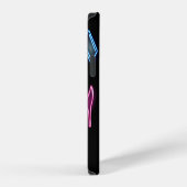 Mode Patroon met Neon Iconen. iPhone Hoesje (Rechterkant)