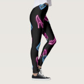 Mode Patroon met Neon Iconen. Leggings (Rechts)