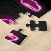 Mode Patroon met Neon Iconen. Legpuzzel (Zijkant)