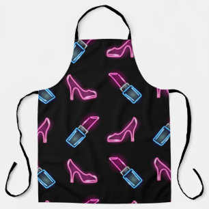 Mode Patroon met Neon Iconen. Schort
