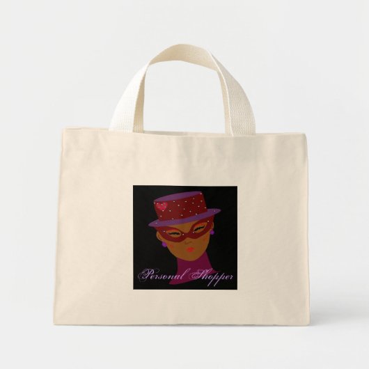 Mode Personal Shopper in Natural I Mini Tote Bag (Voorkant)